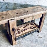 Compact oak workbench
