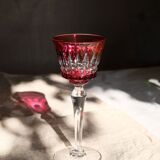 6 verres Baccarat Modèle Piccadilly en cristal doublé de couleurs