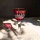 6 Baccarat glasses Piccadilly Model in colored crystal
