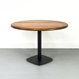 Table à manger ronde en teck par Niels Bach, années 1970