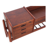 Scandinavian rosewood planter from Rio