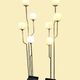 Lot de deux lampadaires italiens en chrome Goffredo Reggiani des années 1960