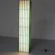 Rectangular floor lamp in green and white plexiglass, Italy - 1970s