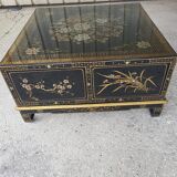 Table basse chinoise avec 4 tiroirs