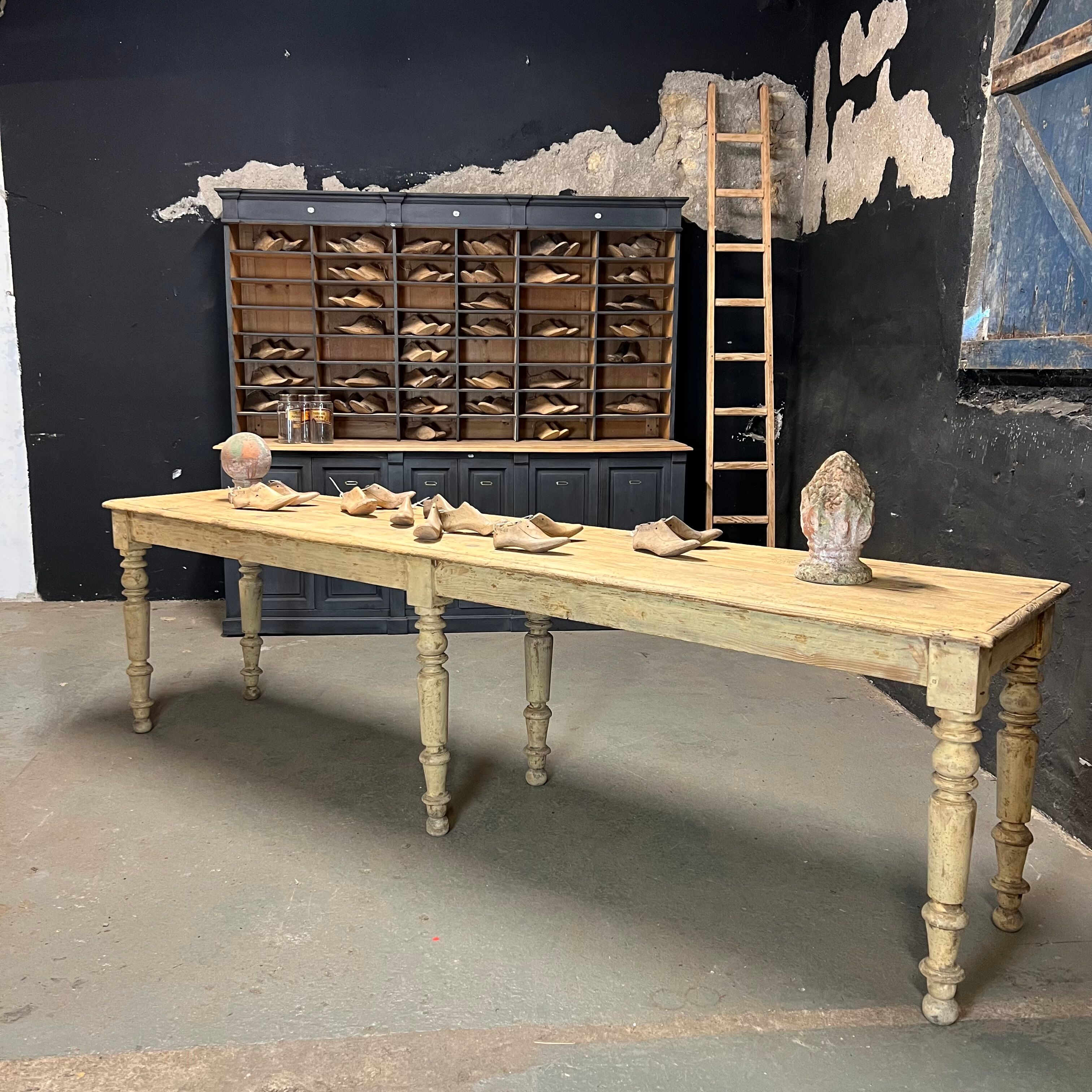 Patinated nineteenth clothier table
