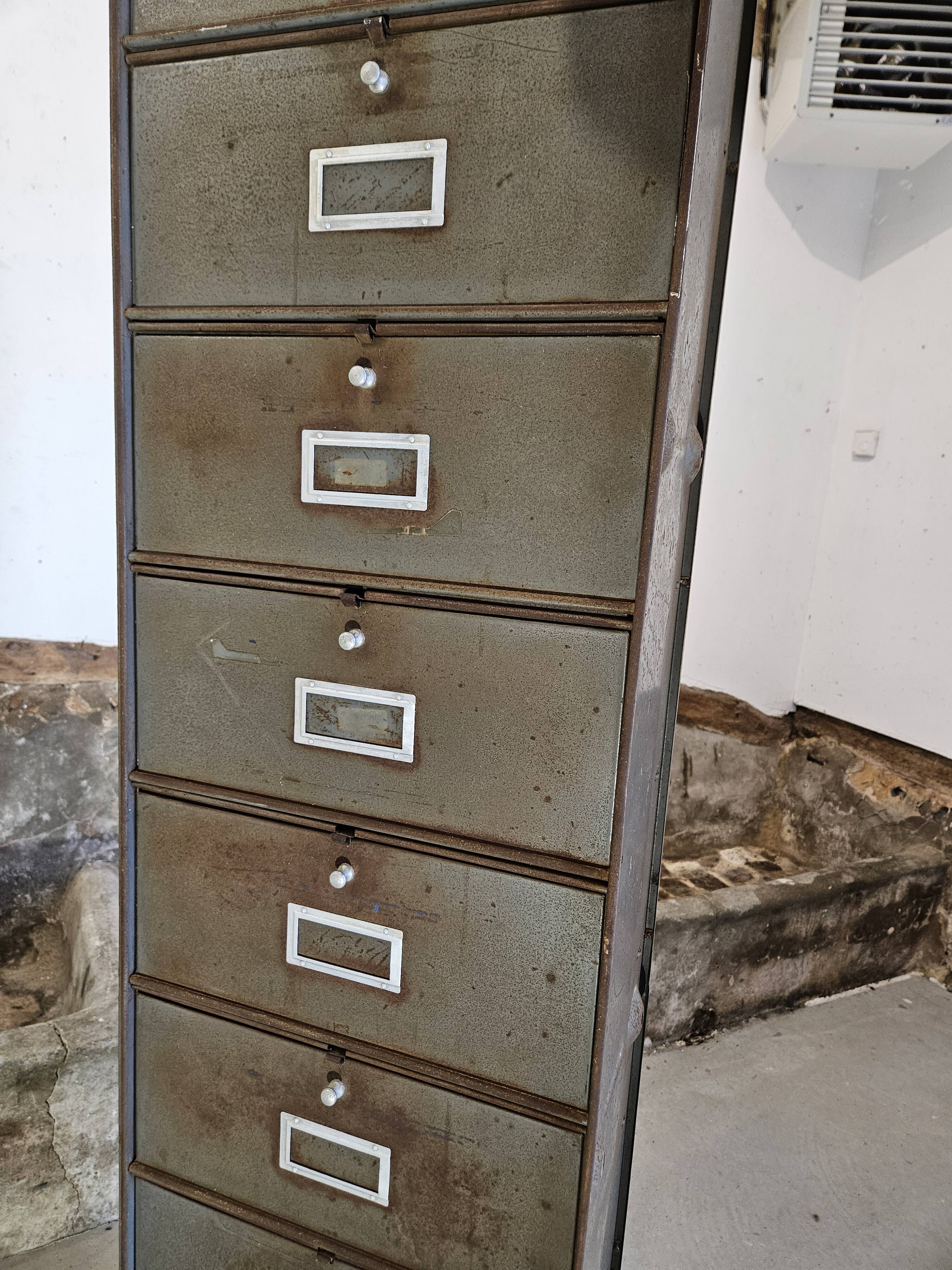 Column furniture with flaps Ronéo 1950 1960