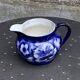 Milk jug with blue and gold peony pattern, made in England,