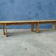 Pair of solid wooden farm benches