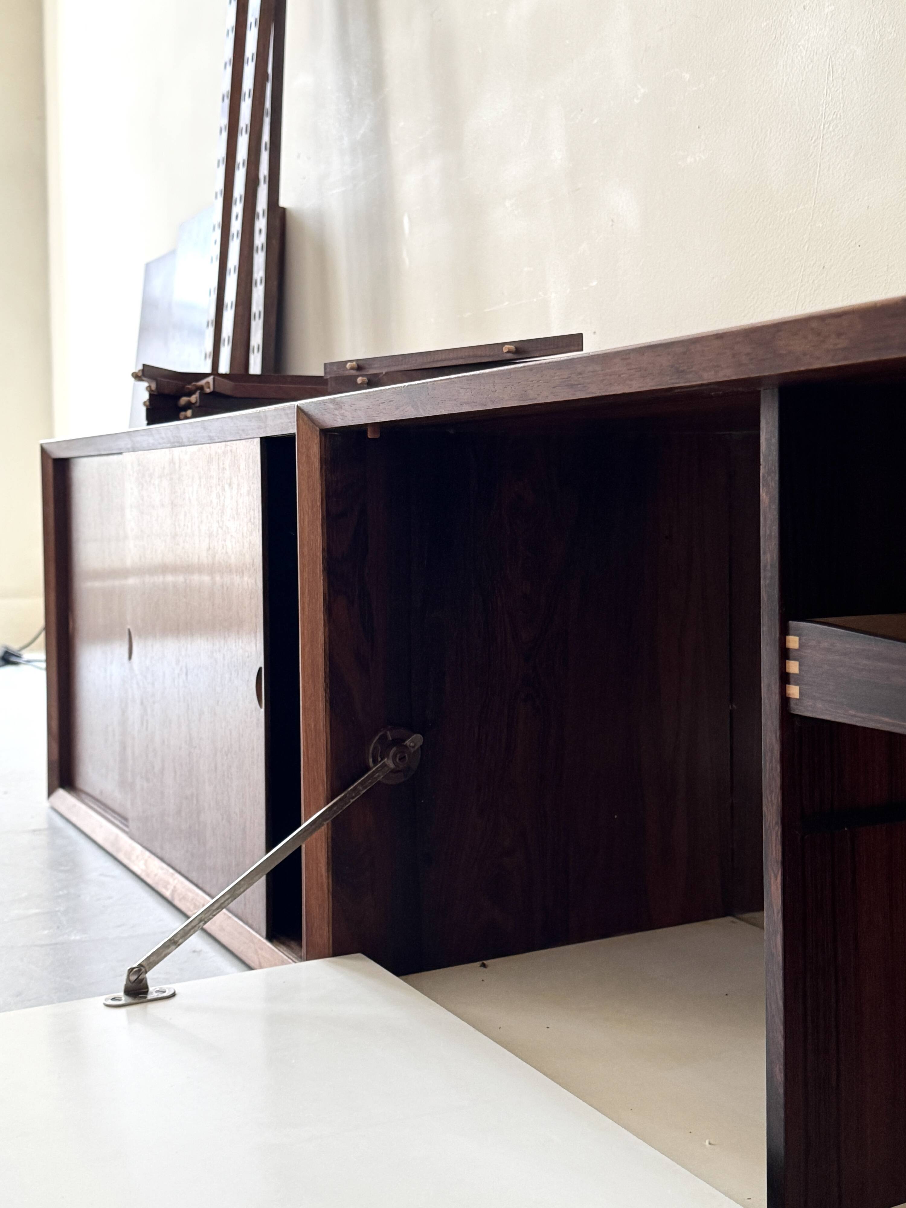 Modular library office Cado in rosewood, Poul Cadovius Denmark