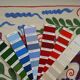 Vintage hand-embroidered tablecloth 44x98 cm