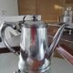 Cafetière Christofle ancienne métal argenté avec monogramme