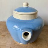 Cafetière ancienne Digoin bleu ciel