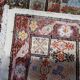 Tapis tunisien vintage en soie, fait main, 51 cm x 97 cm, années 1970