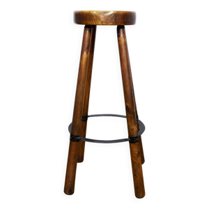 tabouret haut en bois - massif