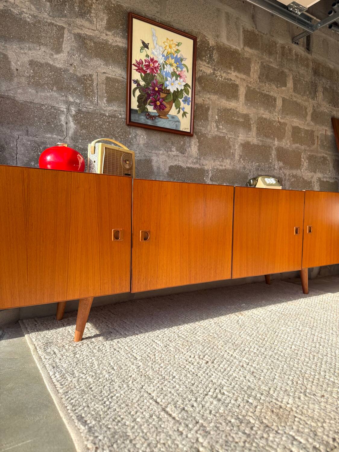 Vintage Scandinavian teak sideboard, 1960s/70s.