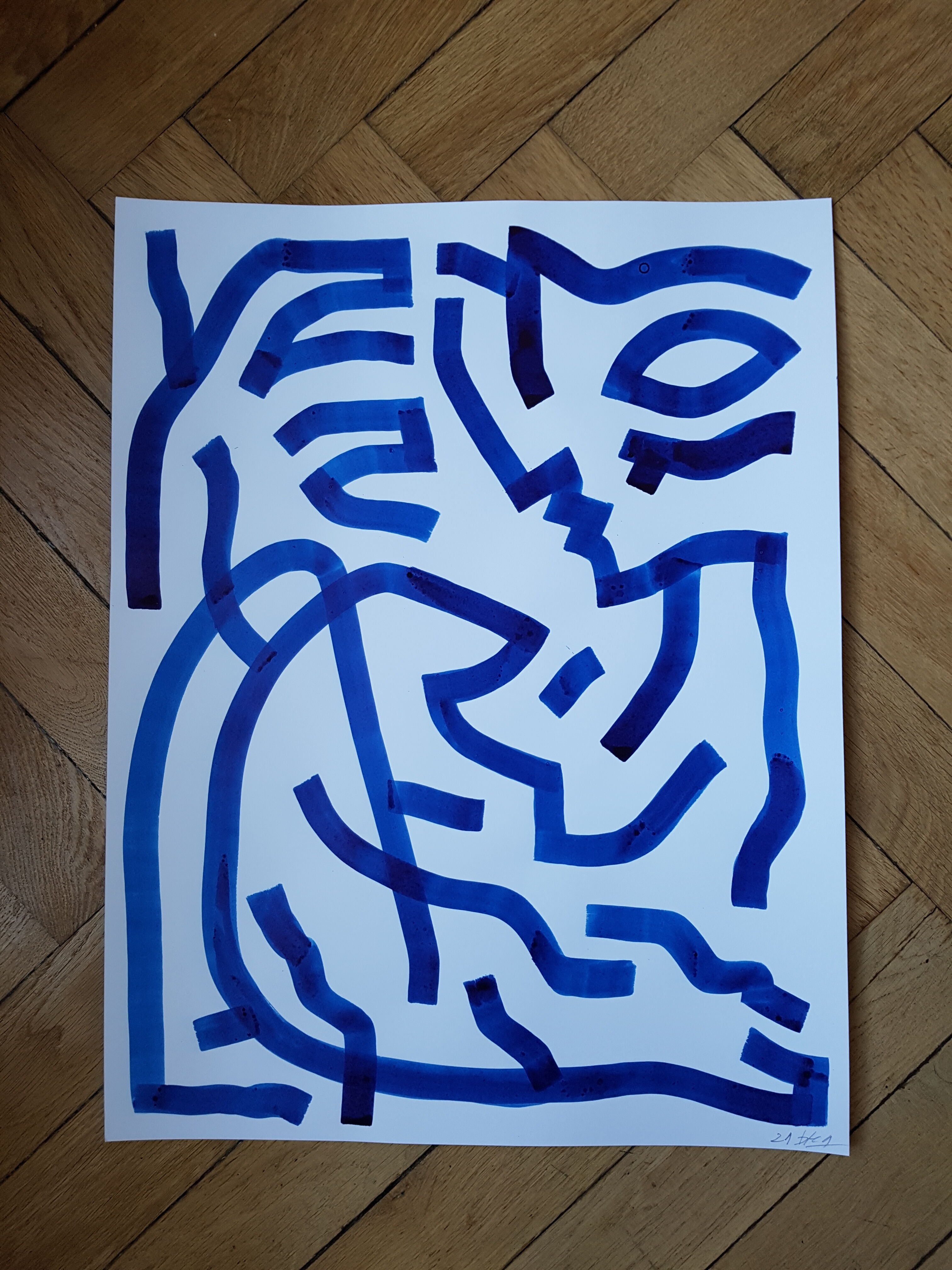 Painting on paper - Untitled