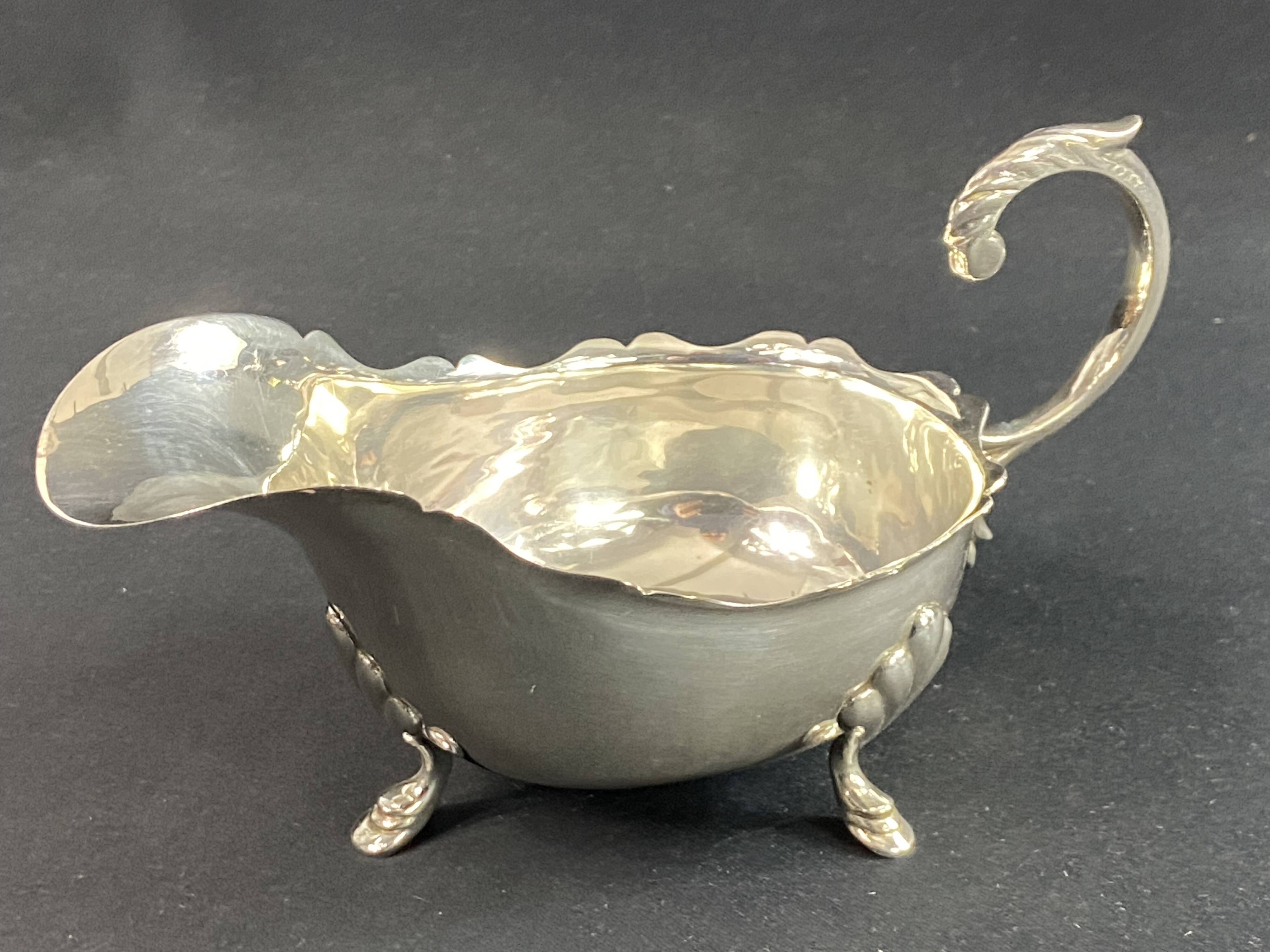 Restoration style metal sauce boat