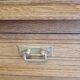 Sideboard two doors two drawers in renovated oak art deco style