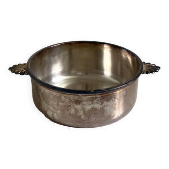 Silver metal eared bowl