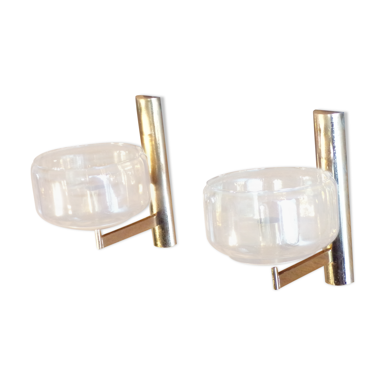 Pair of golden Sciolari House wall light