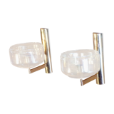 Pair of golden Sciolari House wall light
