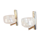 Pair of golden Sciolari House wall light
