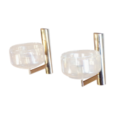 Pair of golden Sciolari House wall light