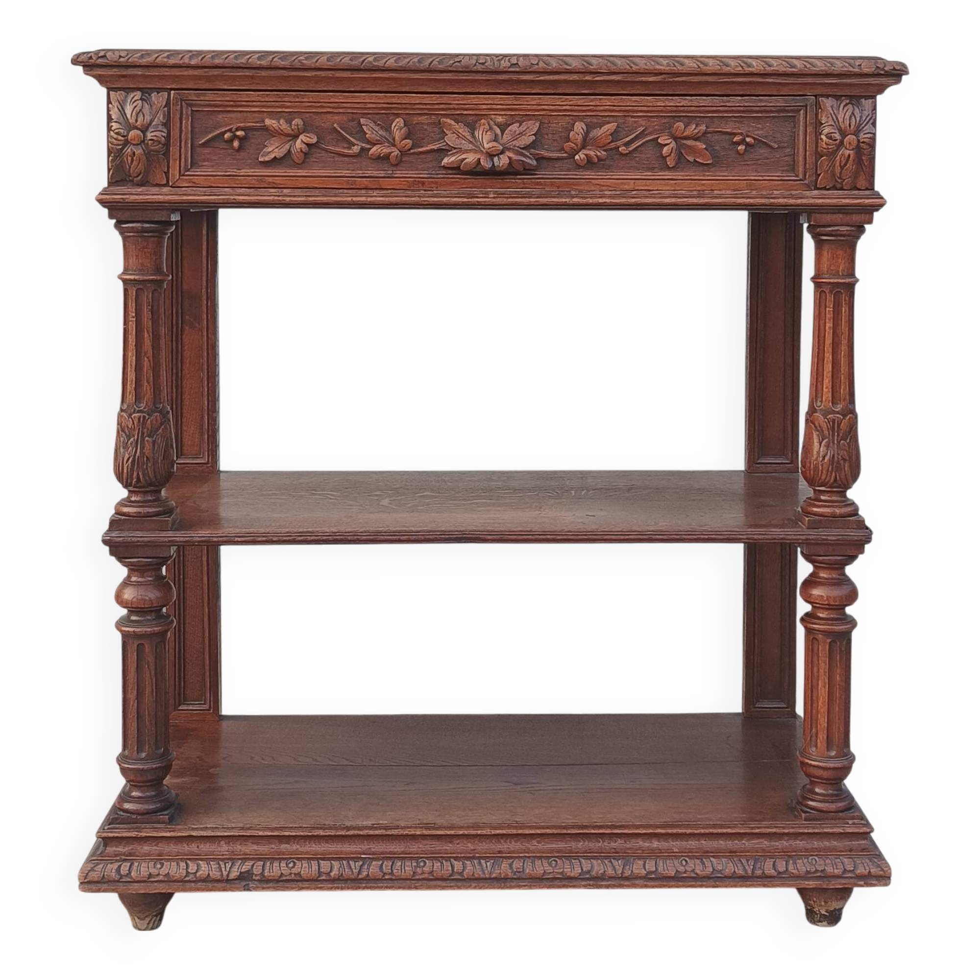 Renaissance style oak console