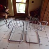 Chrome-plated steel chairs