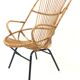 Rattan armchair by Rohe Noordwolde, 1960, Netherlands