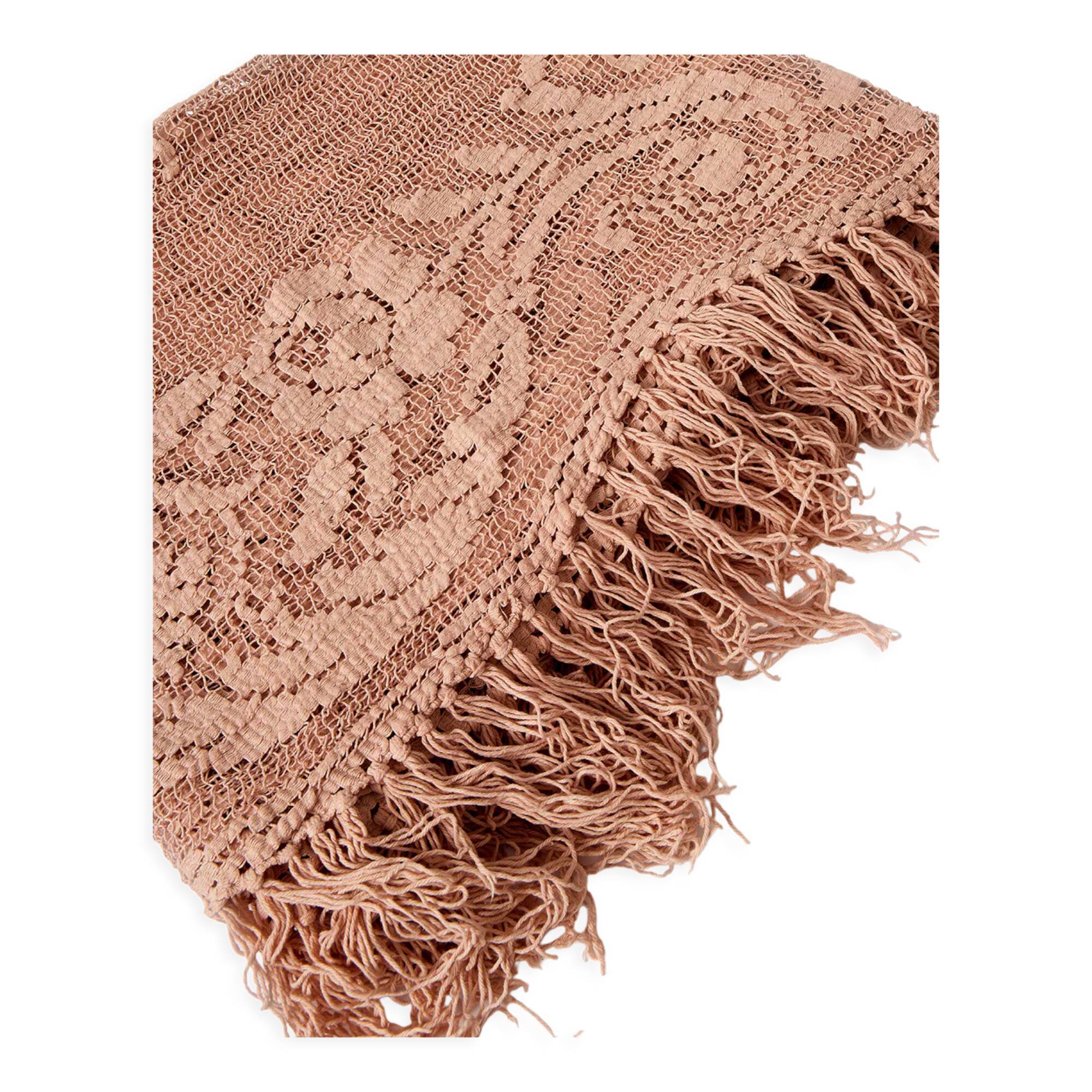 Mesh bedspread - powder