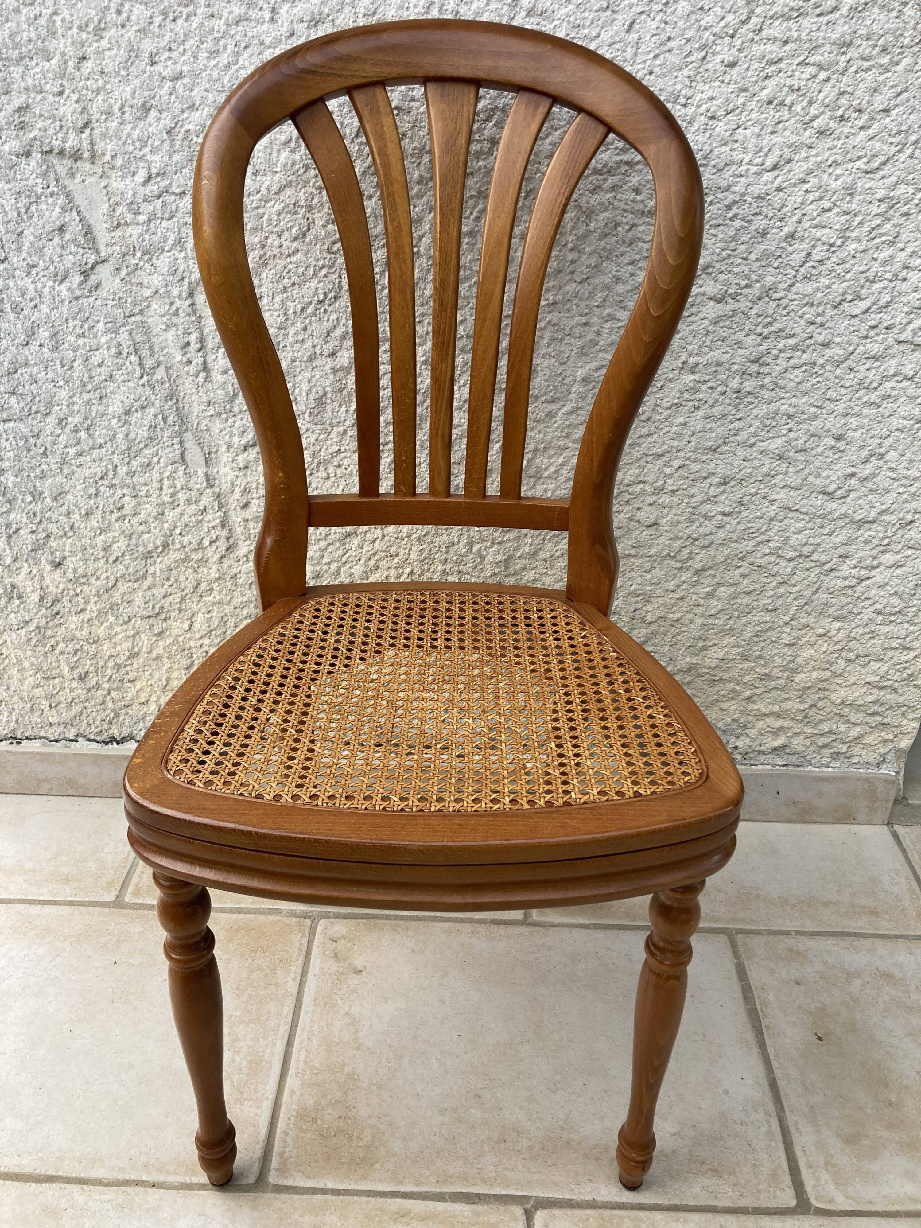 Série de 6 chaises louis philippe montgolfière