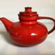 Jasba Germany red teapot