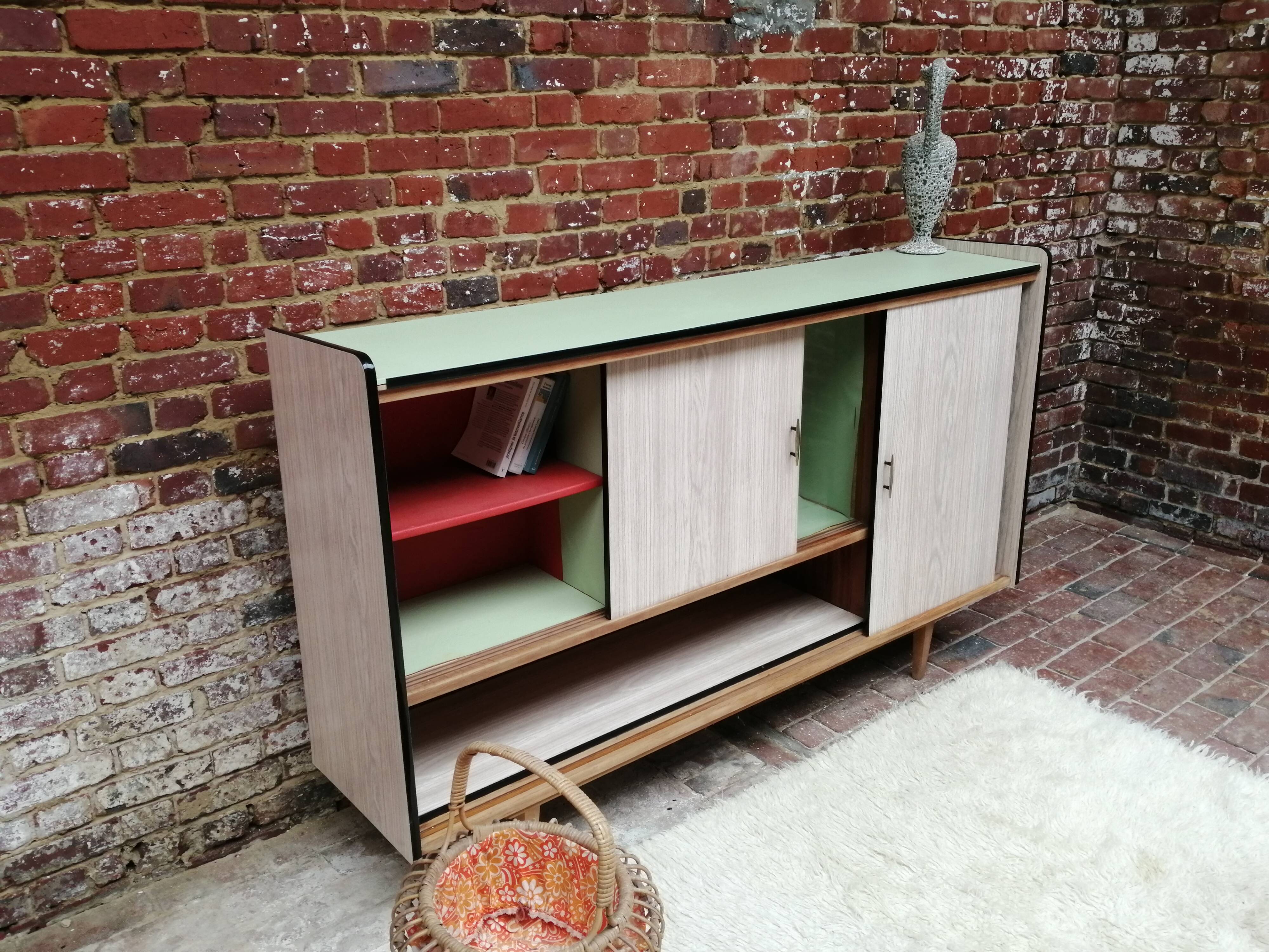 Enfilade danoise vintage scandinave, années 50