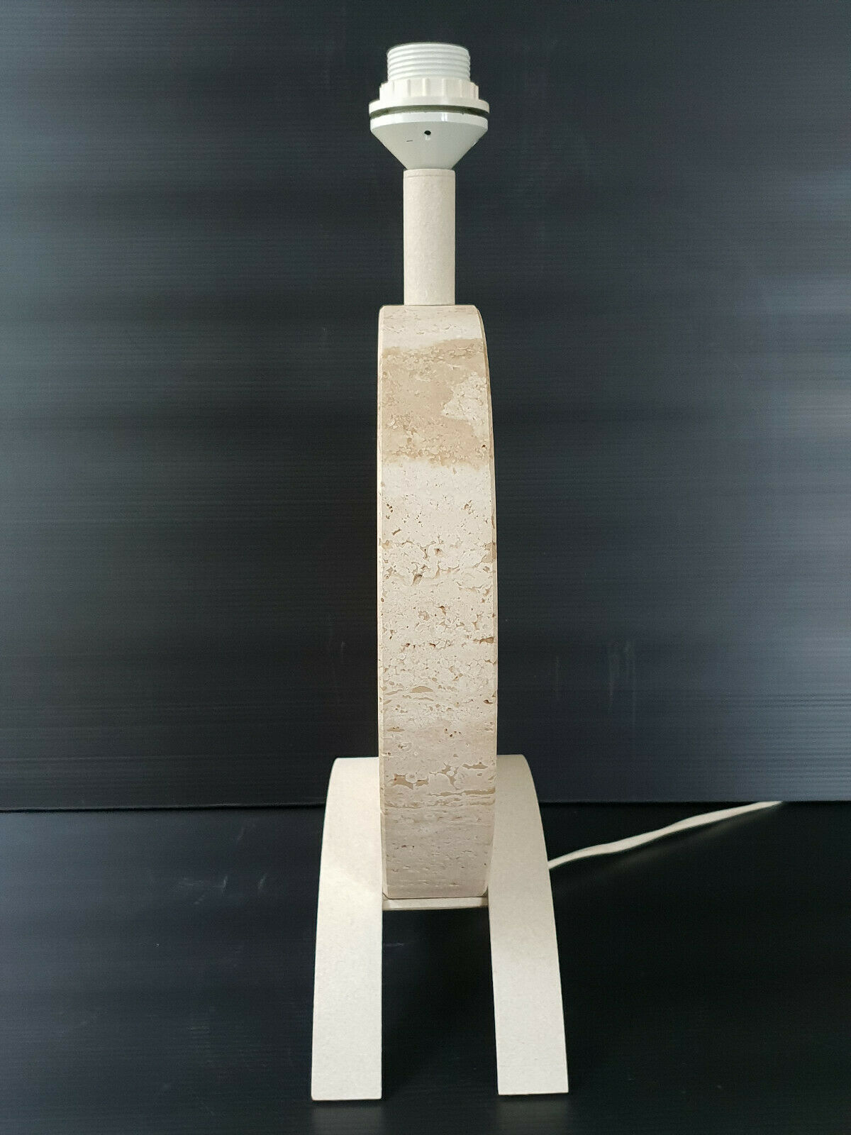 Vintage travertine lamp 1970