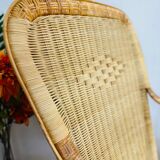 Rattan armchairs