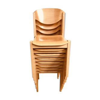 Lot de chaises Schlapp-Möbel empilables, modèle Canto