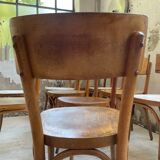 Set of 11 Baumann bistro chairs