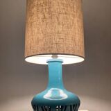 Mid-Century Blue Ceramic Table Lamp