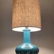 Mid-Century Blue Ceramic Table Lamp