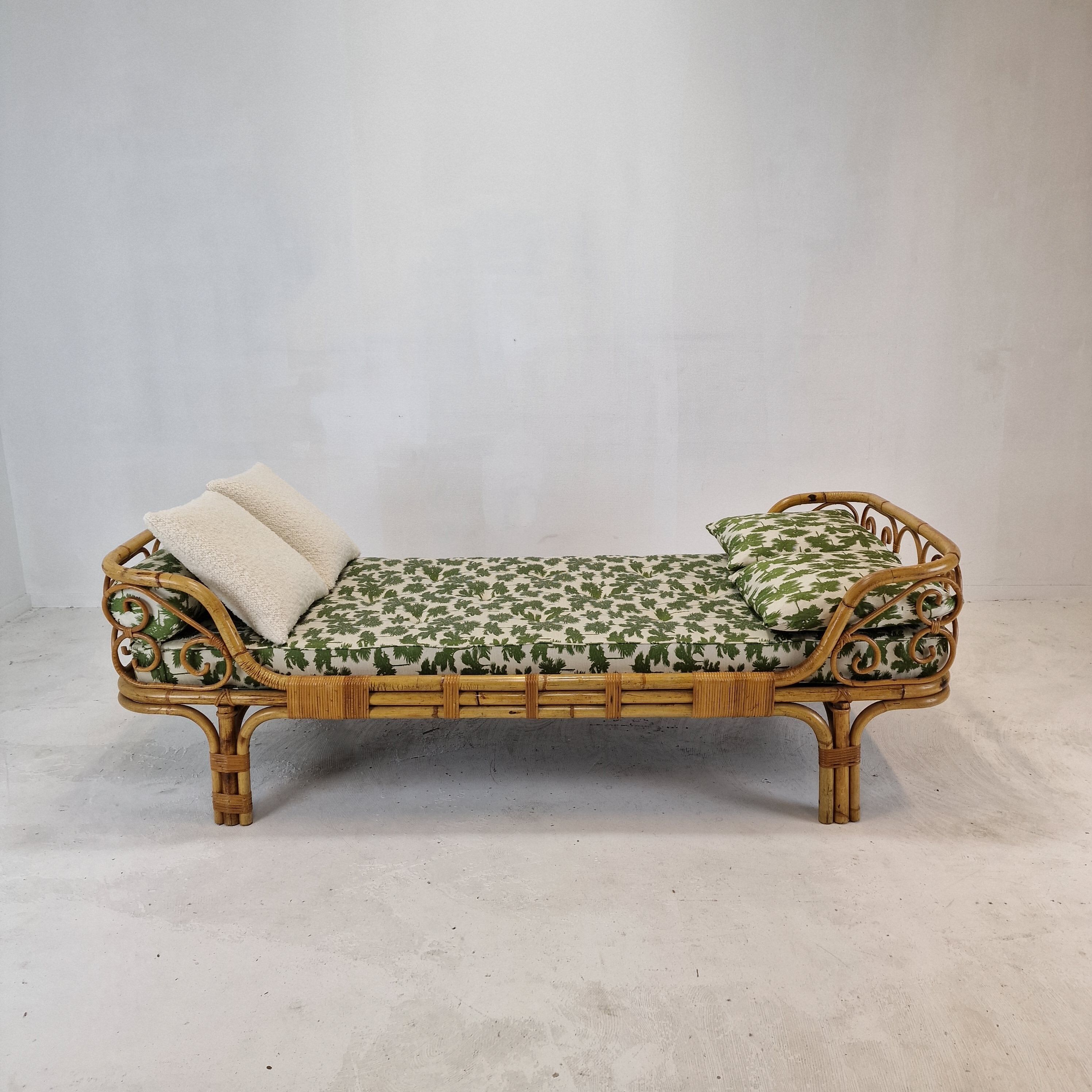 Italian Bamboo Daybed, 1960s