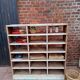 Wooden workshop shelf