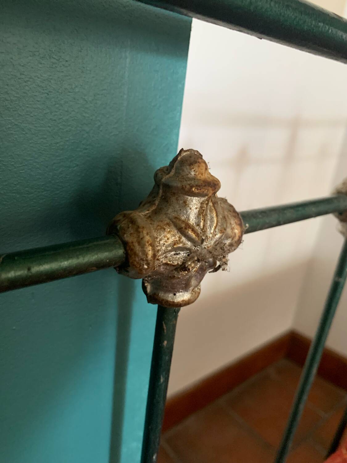 Vintage wrought iron bench