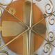 Golden metal sun mirror - 44cm