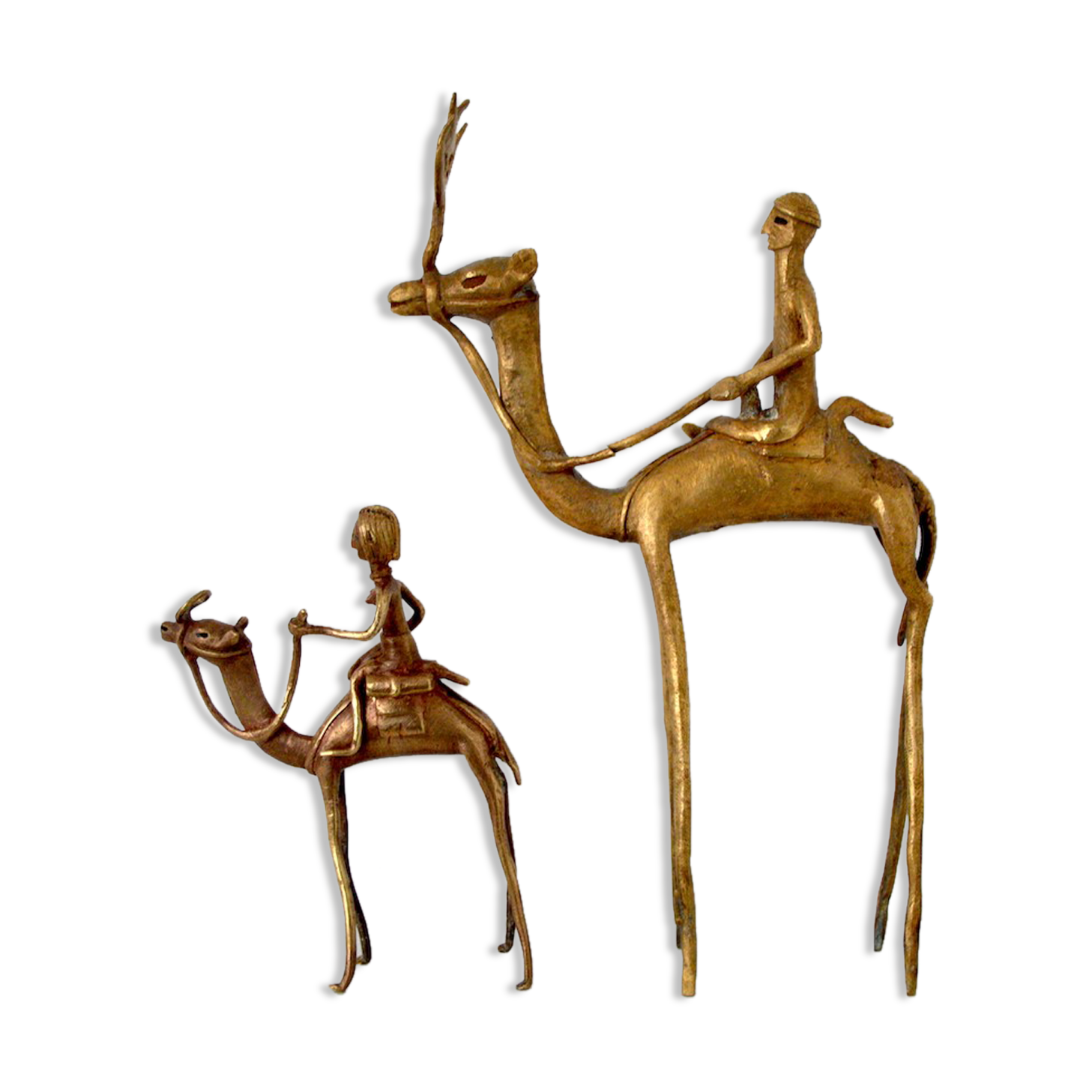 Ancient African brass statuettes