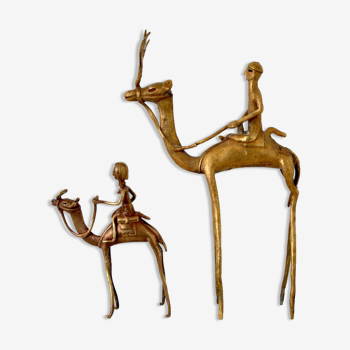 Anciennes statuettes africaine en laiton