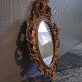 Old mirror in gilded wood - 34x21cm