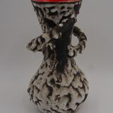 Vase 2 handles Vallauris Fat lava