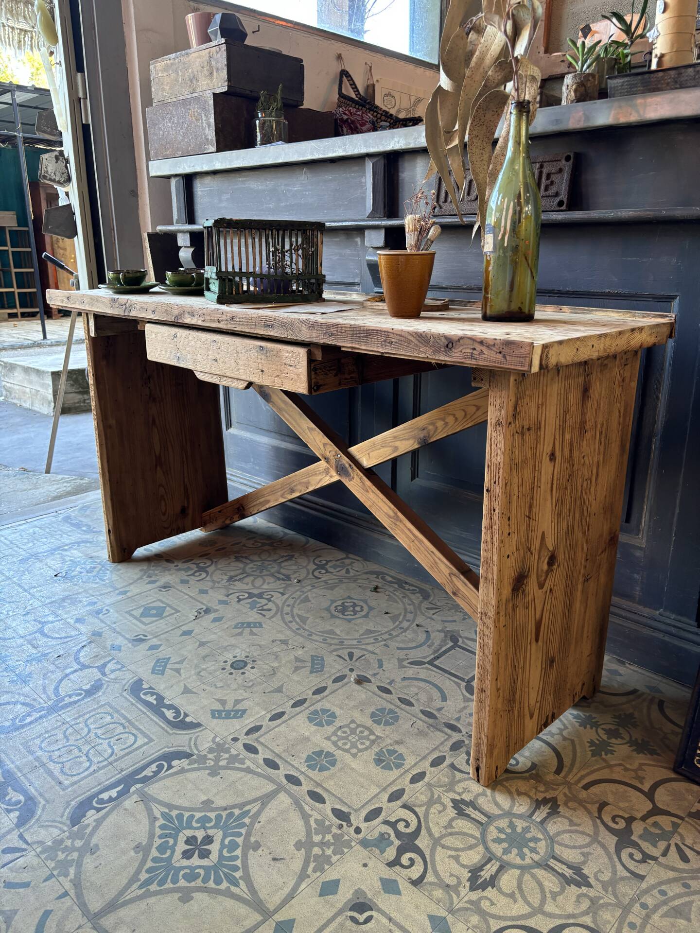 Console made of pine