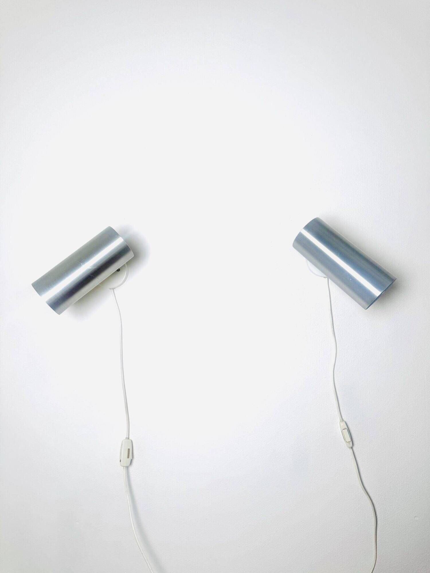 Cylindrical C-1582 Metallic Wall Lamps By Raak Amsterdam, The Netherlands 1960S